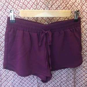 Purple Tie Shorts